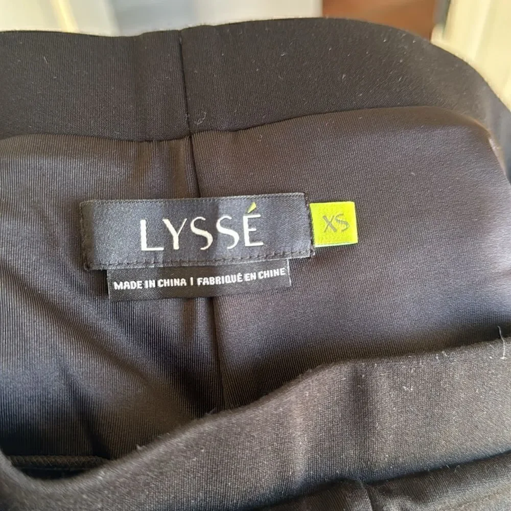NEW Without Tag Black Pull On Pant With Patented Tummy Control Panel By Lysse